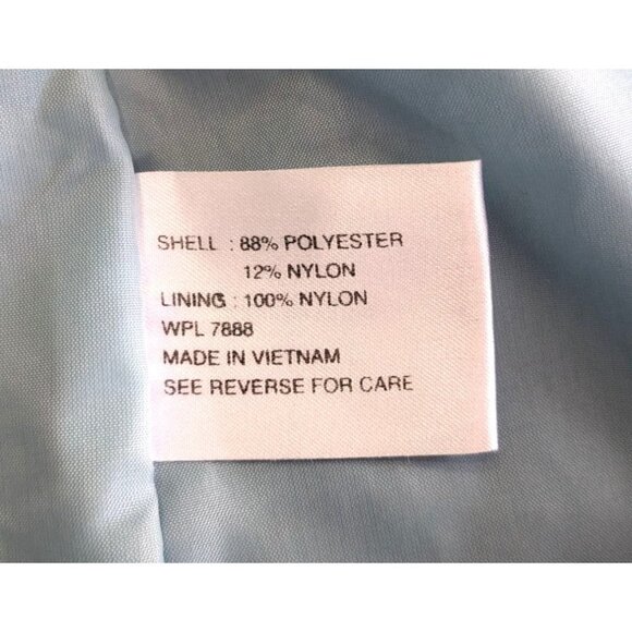 ANNE KLEIN Teal Faux Suede Jacket w/ Zippered Pockets Mid-Weight Springy Size S - Picture 3 of 8